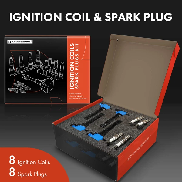 Ignition Coils & Spark Set of A Set of 16 Iridium Series, 3-Blade Terminal A-Premium APIC1381