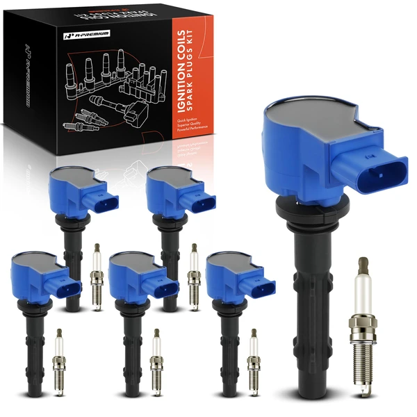 2007 Mercedes-Benz E280 Ignition Coil Pack Set of 12 Iridium Series, 4-Blade Terminal A-Premium APIC1514