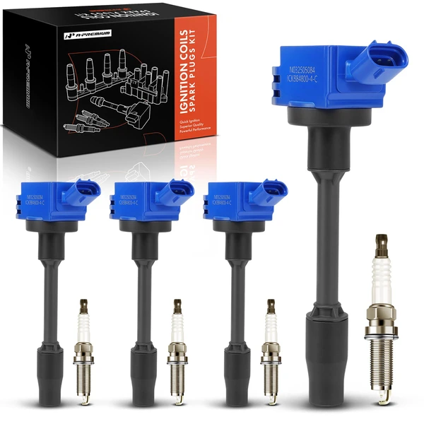 Ignition Coil Pack Set of 8 Iridium Series, 3-Blade Terminal A-Premium APIC1534