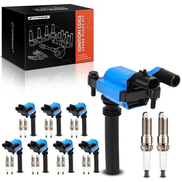 2003-2005 Dodge Ram 3500 Ignition Coils & Spark Plugs Kits Set of A Set of 24 Iridium Series, 2-Blade Terminal A-Premium APIC1376