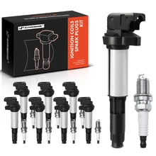 2004-2005 BMW 545i Ignition Coil and Spark Plug Kit Set of 8 Iridium Series, 3-Blade Terminal A-Premium APIC0611