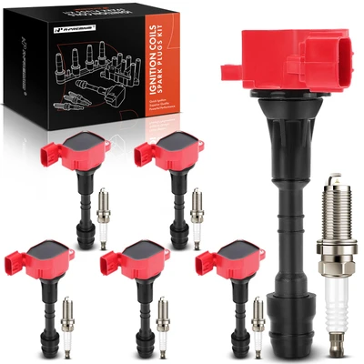 Ignition Coil & Iridium Spark Plug Kit Set of 12, 3-Blade Terminal A-Premium APIC1397