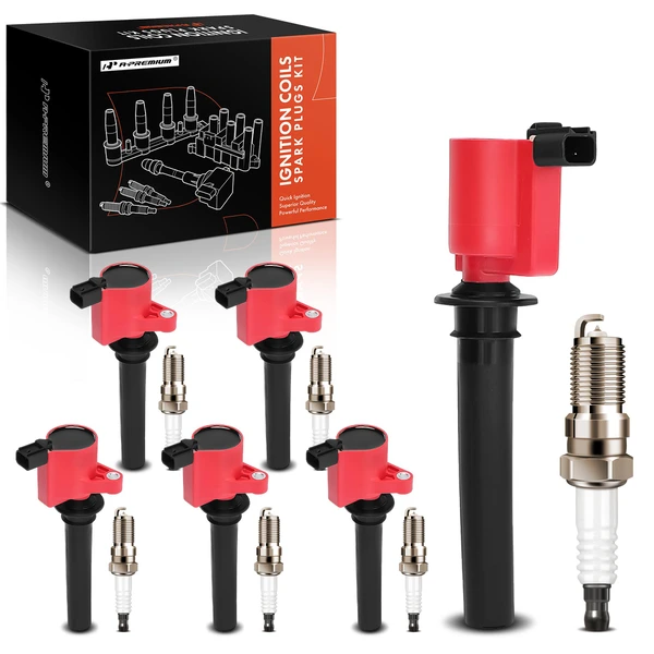 2002-2004 Mazda MPV Ignition Coils & Spark Set of A Set of 12 Iridium Series, 2-Blade Terminal A-Premium APIC1398