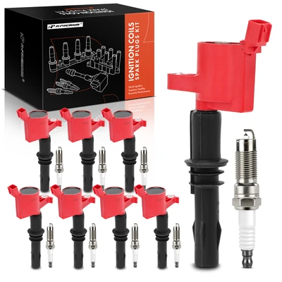 8 Pcs Ignition Coils & 8 Pcs Iridium & Platinum Spark Plug Kits
