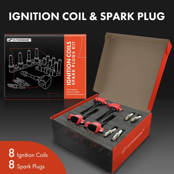 Ignition Coils & Spark Set of A Set of 16 Iridium Series, 3-Blade Terminal A-Premium APIC1401
