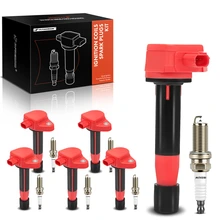 2010-2011 Honda Accord Crosstour Ignition Coil and Spark Plug Kit Set of 12 Double Iridium Series, 3-Blade Terminal A-Premium APIC1119
