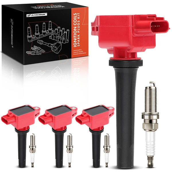 Ignition Coils & Spark Plugs Kits Set of A Set of 8 Iridium Series, 4-Blade Terminal A-Premium APIC1406