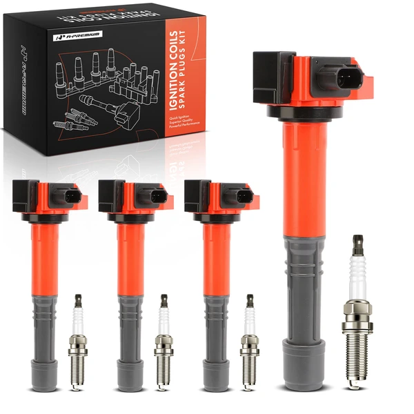 2016-2022 Acura ILX Ignition Coils & Spark Plugs Kits Set of A Set of 8 Iridium Series, 3-Pin Terminal A-Premium APIC1550