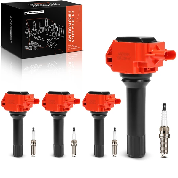 2014-2016 Subaru Forester Ignition Coils & Spark Plugs Kits Set of A Set of 8 Iridium Series, 3-Pin Terminal A-Premium APIC1551