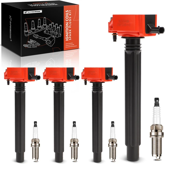 Ignition Coils & Spark Plugs Kits Set of A Set of 8 Iridium Series, 2-Blade Terminal A-Premium APIC1552