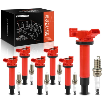 6 Pcs Ignition Coils & 6 Pcs Iridium & Platinum Spark Plug Kits