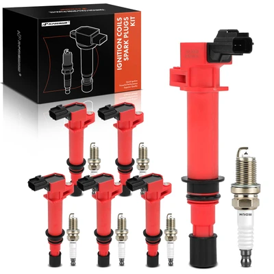 8 Pcs Ignition Coils & 8 Pcs Double Iridium Spark Plug Kits