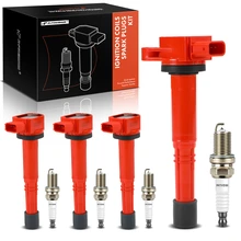 2002-2009 Honda CR-V Ignition Coil and Spark Plug Kit Set of 8 Iridium & Platinum Series, 3-Blade Terminal A-Premium APIC1186