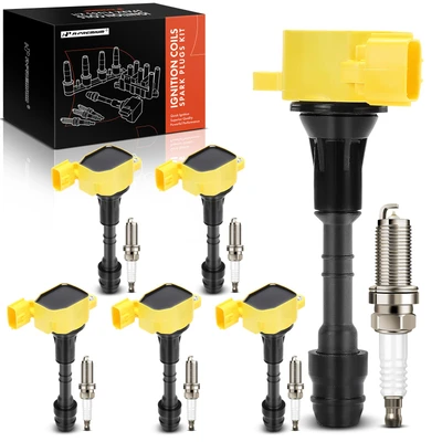 Ignition Coil & Iridium Spark Plug Kit Set of 12, 3-Blade Terminal A-Premium APIC1418