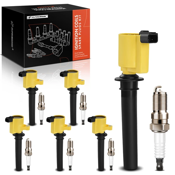 2002-2004 Mazda MPV Ignition Coils & Spark Set of A Set of 12 Iridium Series, 2-Blade Terminal A-Premium APIC1419