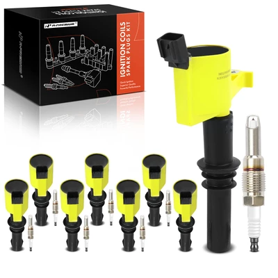 8 Pcs Ignition Coils & 8 Pcs Platinum Spark Plug Kits