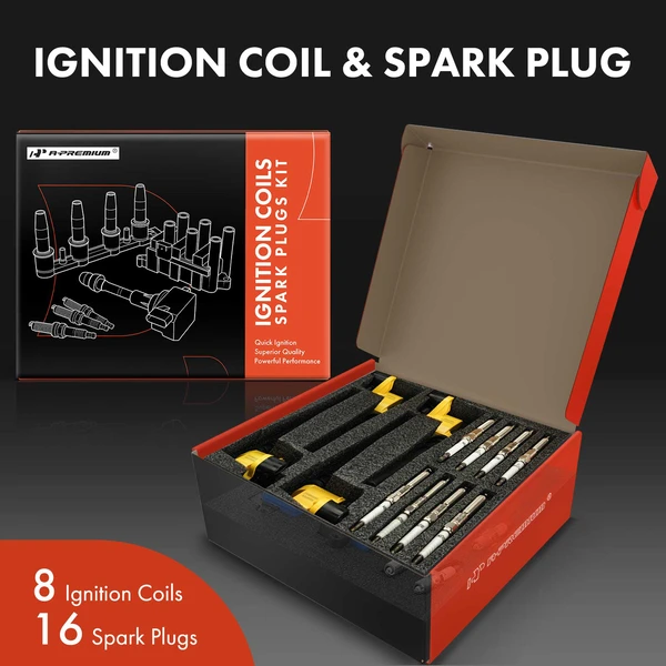 Ignition Coils & Spark Plugs Kits Set of A Set of 24 Iridium Series, 2-Blade Terminal A-Premium APIC1417