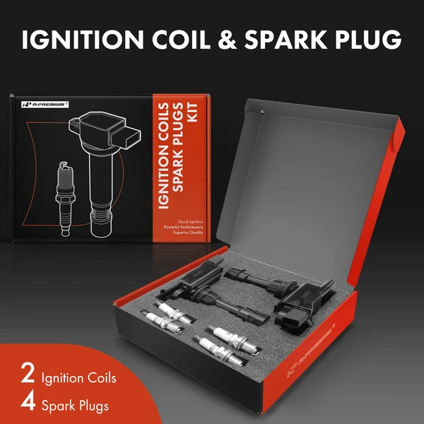 2002-2003 Mazda Protege5 Ignition Coil and Spark Plug Kit Set of A Set of 6 Iridium Series, 3-Blade Terminal A-Premium APIC0756