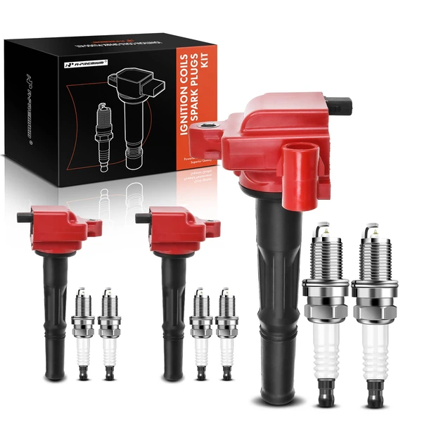 1996-2002 Toyota 4Runner Ignition Coil and Spark Plug Kit Set of A Set of 9 Iridium Series, 2-Blade Terminal A-Premium APIC0501