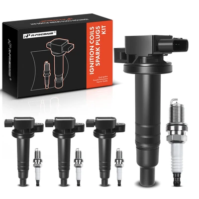 4 Pcs Ignition Coil & 4 Pcs IRIDIUM Spark Plug Kit
