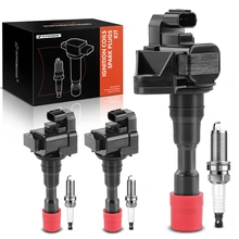 2000-2006 Honda Insight Ignition Coil and Spark Plug Kit Set of 3 Iridium Series, 3-Blade Terminal A-Premium APIC0648