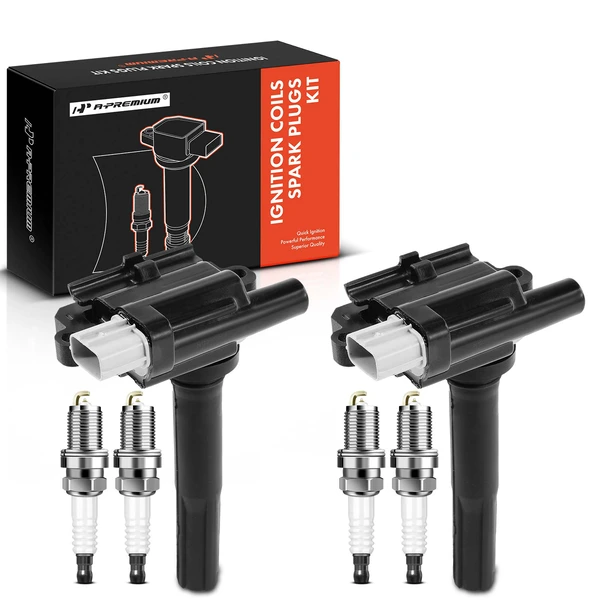 1999-2001 Chevrolet Metro Ignition Coil and Spark Plug Kit Set of A Set of 6 Iridium Series, 3-Blade Terminal A-Premium APIC0784