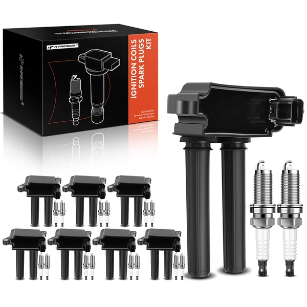 2009 Dodge Ram 3500 Ignition Coil and Spark Plug Kit Set of A Set of 24 Iridium Series, 3-Blade Terminal A-Premium APIC0535