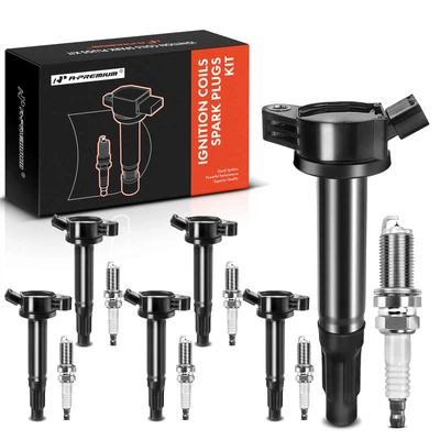 6 Pcs Ignition Coil & 6 Pcs IRIDIUM Spark Plug Kit