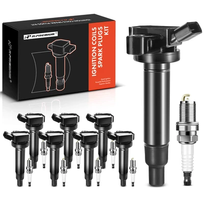 8 Pcs Ignition Coil & 8 Pcs IRIDIUM Spark Plug Kit