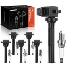 6 Pcs Black Ignition Coil & 6 Pcs IRIDIUM Spark Plug Kit