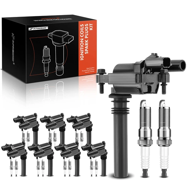 2003-2005 Dodge Ram 3500 Ignition Coil and Spark Plug Kit Set of A Set of 24 Iridium Series, 2-Blade Terminal A-Premium APIC0658