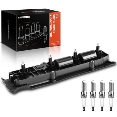 2004 Saturn L300 Ignition Coil and Spark Plug Kit Set of 1 Iridium Series, 4-Blade Terminal A-Premium APIC0661