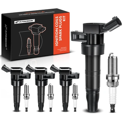 4 Pcs Ignition Coil & 4 Pcs IRIDIUM Spark Plug Kit