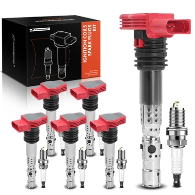 6 Pcs Ignition Coil & IRIDIUM Spark Plug Kits