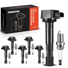 2006-2008 Honda Ridgeline Ignition Coil and Spark Plug Kit Set of 6 Iridium Series, 3-Blade Terminal A-Premium APIC0619