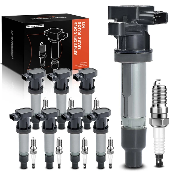 2007-2011 Buick Lucerne Ignition Coil and Spark Plug Kit Set of A Set of 16 Iridium Series, 4-Blade Terminal A-Premium APIC0817
