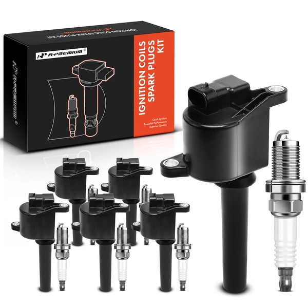 2004 Suzuki Verona Ignition Coil and Spark Plug Kit Set of A Set of 12 Iridium Series, 3-Blade Terminal A-Premium APIC0837