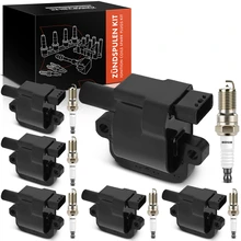 6 Pcs Ignition Coils & 6 Pcs Iridium & Platinum Spark Plug Kits