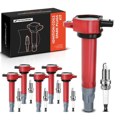 6 Pcs Ignition Coil & 6 Pcs IRIDIUM Spark Plug Kit