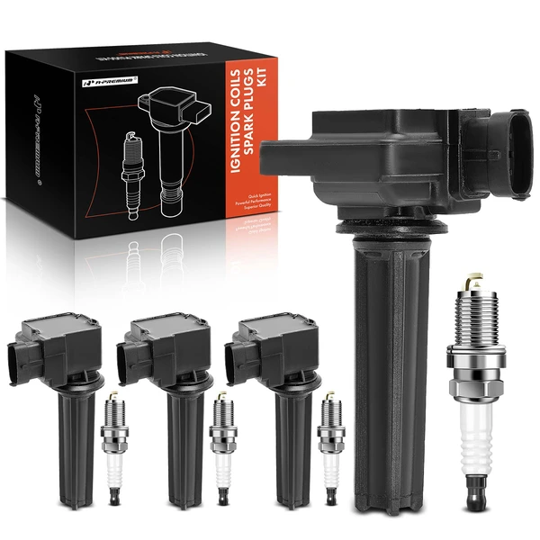 2010-2011 Saab 9-3X Ignition Coil and Spark Plug Kit Set of A Set of 8 Iridium Series, 4-Blade Terminal A-Premium APIC0816