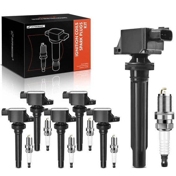 2006-2008 Suzuki Grand Vitara Ignition Coil and Spark Plug Kit Set of 12 Iridium Series, 3-Blade Terminal A-Premium APIC0583