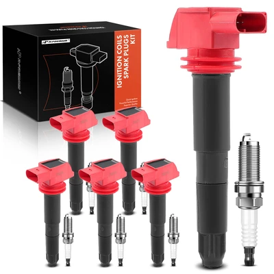 6 Pcs Ignition Coil & IRIDIUM Spark Plug Kits
