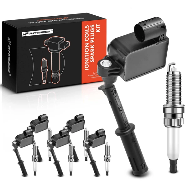 2012-2015 Mercedes-Benz ML350 Ignition Coil and Spark Plug Kit Set of 12 Iridium Series, 4-Blade Terminal A-Premium APIC0838