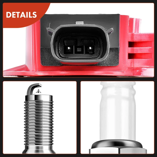 Ignition Coil and Spark Plug Kit Set of 16 Iridium Series, 2-Blade Terminal A-Premium APIC0686