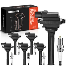 6 Pcs Black Ignition Coil & 6 Pcs IRIDIUM Spark Plug Kit