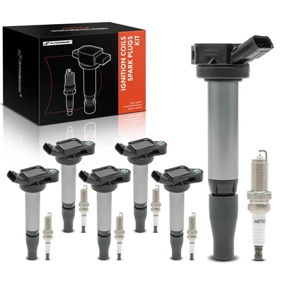 6 Pcs Ignition Coil & IRIDIUM Spark Plug Kits