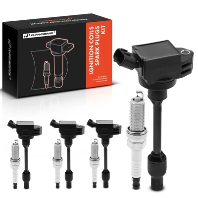 2018-2024 Toyota Camry Ignition Coil and Spark Plug Kit Set of 8 Iridium Series, 3-Blade Terminal A-Premium APIC0853