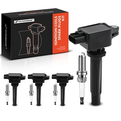 2016 Scion iA Ignition Coil and Spark Plug Kit Set of 8 Iridium Series, 3-Blade Terminal A-Premium APIC0852
