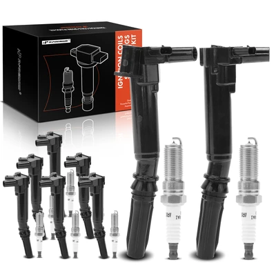 8 Pcs Ignition Coil & 16 Pcs IRIDIUM Spark Plug