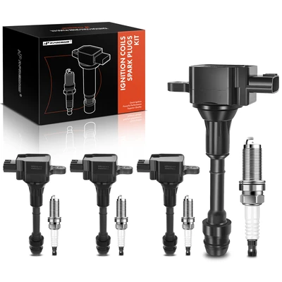 4 Pcs Ignition Coil & 4 Pcs IRIDIUM Spark Plug Kit